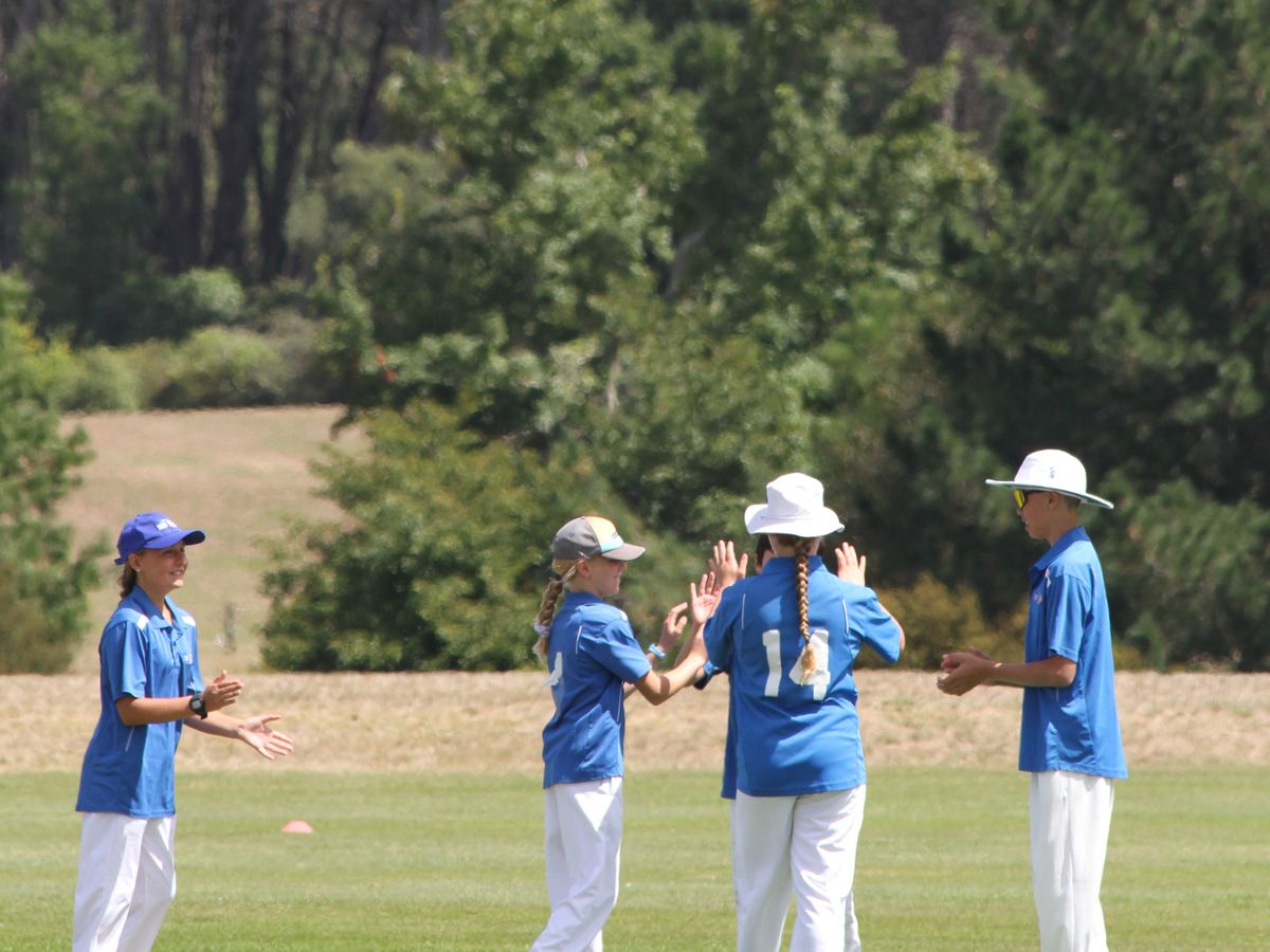 Taupō fielders celebrating