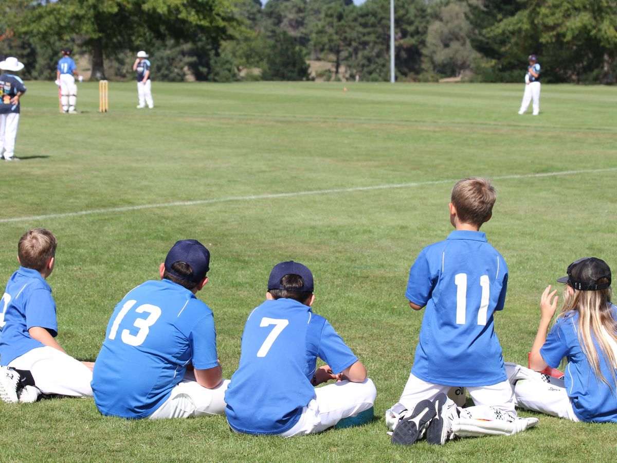 Taupō players watching from the boundary